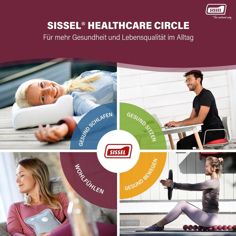 SISSEL Hot-Cold-Soft-Pack | Pain Relief & Relaxation | Flexible for Back | Microwave/Freezer Safe | Blue/Bordeaux | Versatile & Durable - Image 2